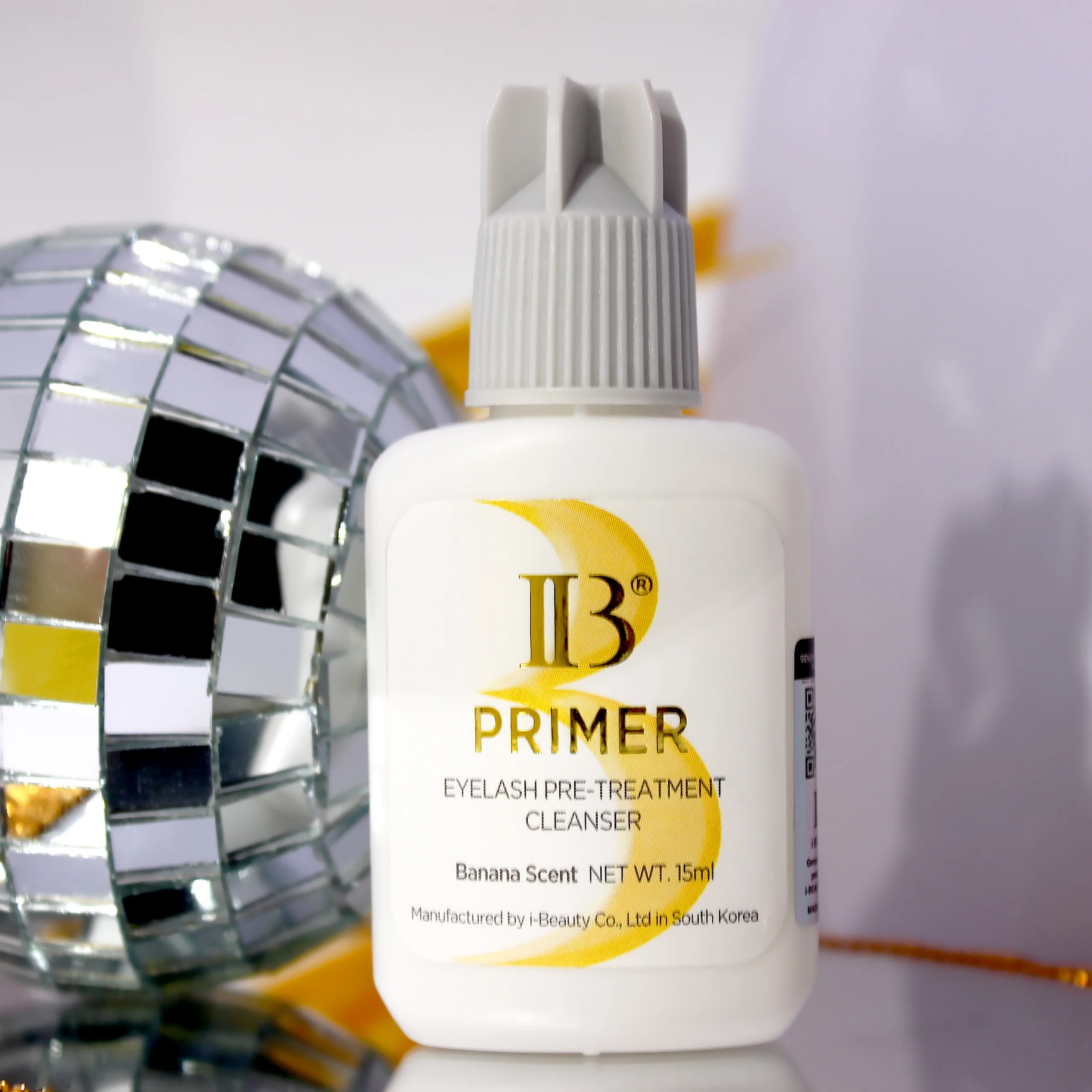 2 Bottles IB Super Bonder Banana Primer Fake Eyelash Extension Long Lasting Korea Booster Strong Adhesive Supplies Makeup Tools