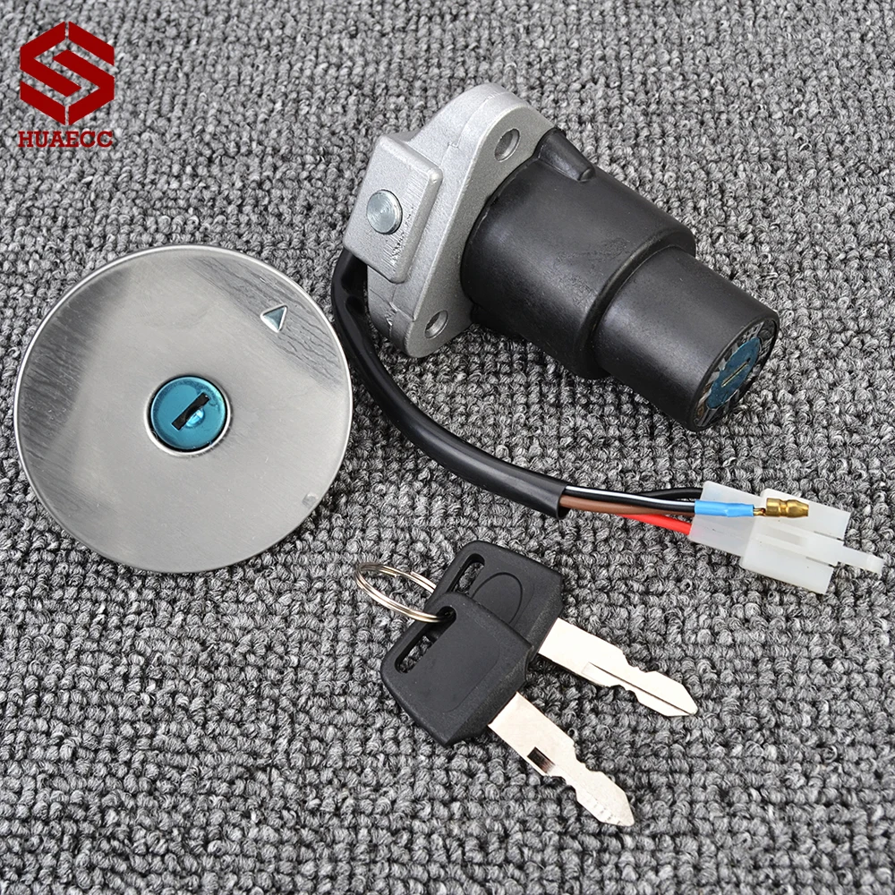 Fuel Gas Cap Ignition Switch Seat Lock with Key Kit for Yamaha FZR 250 400 600 FZR600 89-1993 FZR400 1988-1990 FZR250 1987-1988