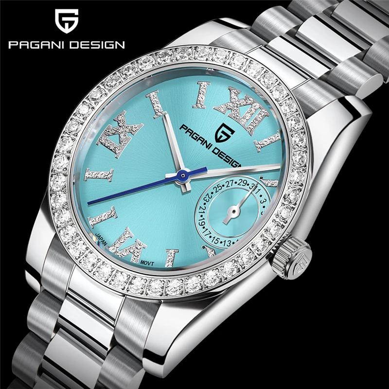 2024 New Generous and Clean PAGANI DESIGN Exquisite Women\'s Diamond Quartz Watches Sapphire Glass Elegant Simple Women\'s Watches