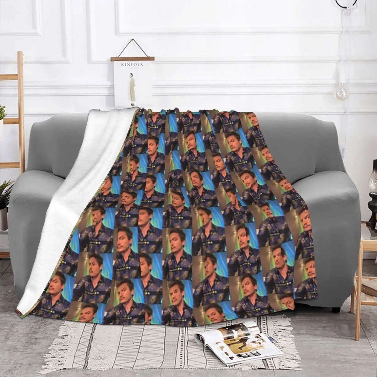 Pedro Pascal Hey Babygirl Blanket Meilleur Acteur De Groupe Fleece All Season Breathable Thin Throw Blankets For Sofa Rug Piece