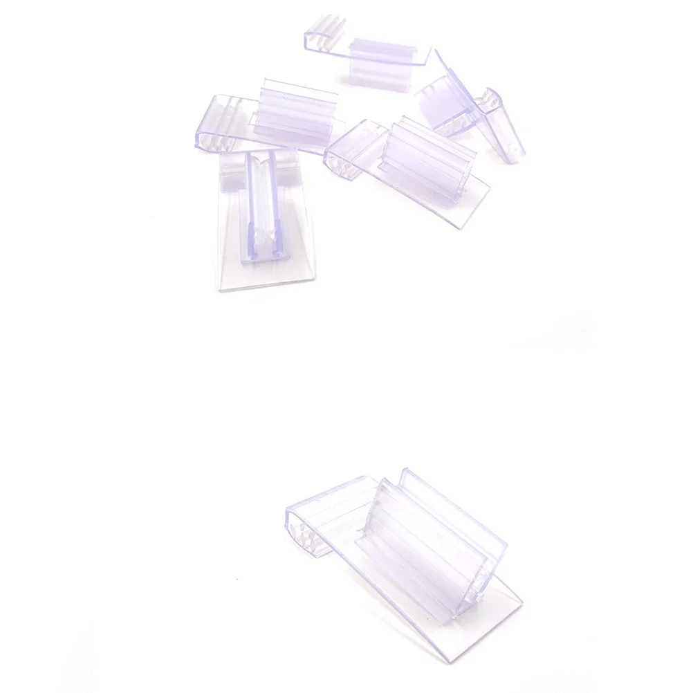 

20Pcs Transparent Soft Tooth Clamp Lightweight PVC Label Holder for Retail Stores Shelf Advertising Folder Tooth Clamp