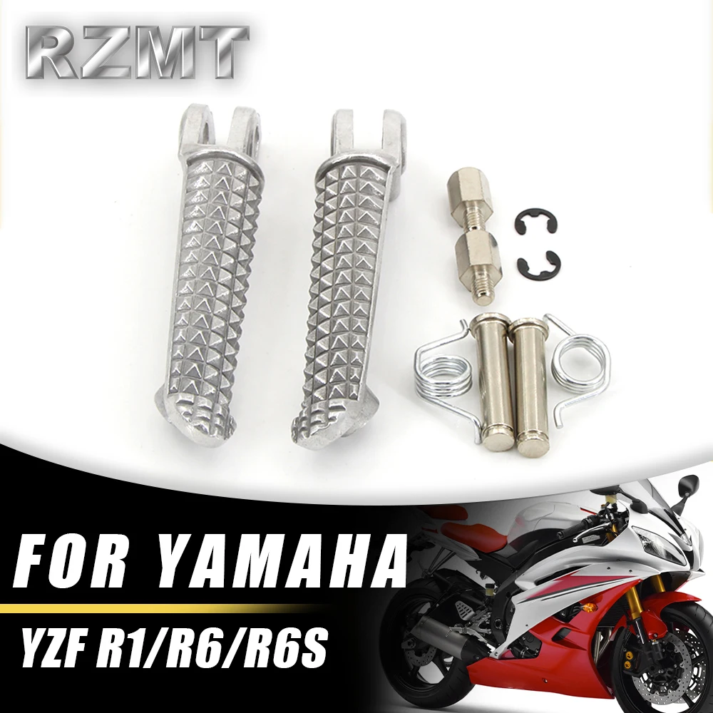 

Motorcycle Folding Parts For YAMAHA YZF-R1 1998-2014 YZF-R6 1999-2012 YZF-R6S Front Foot Rests Pedal Bracket Assembly Kit