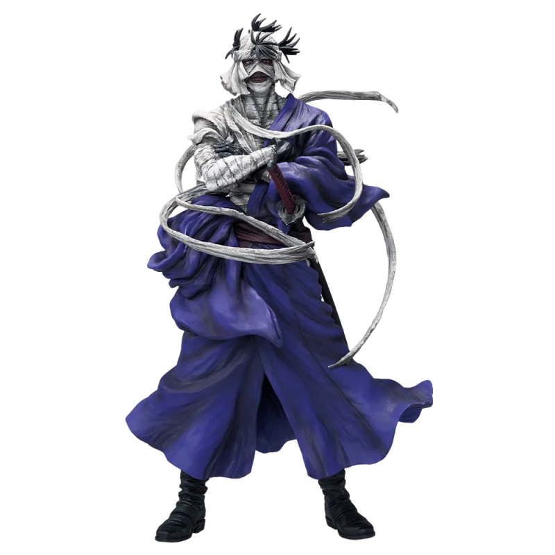 재고 있음 오리지널 Ichiban Kuji Rurouni Kenshin 히무라 켄신 시시오 마코토 세타 소지로 애니메이션 피규어 모델 인형 장식품 선물