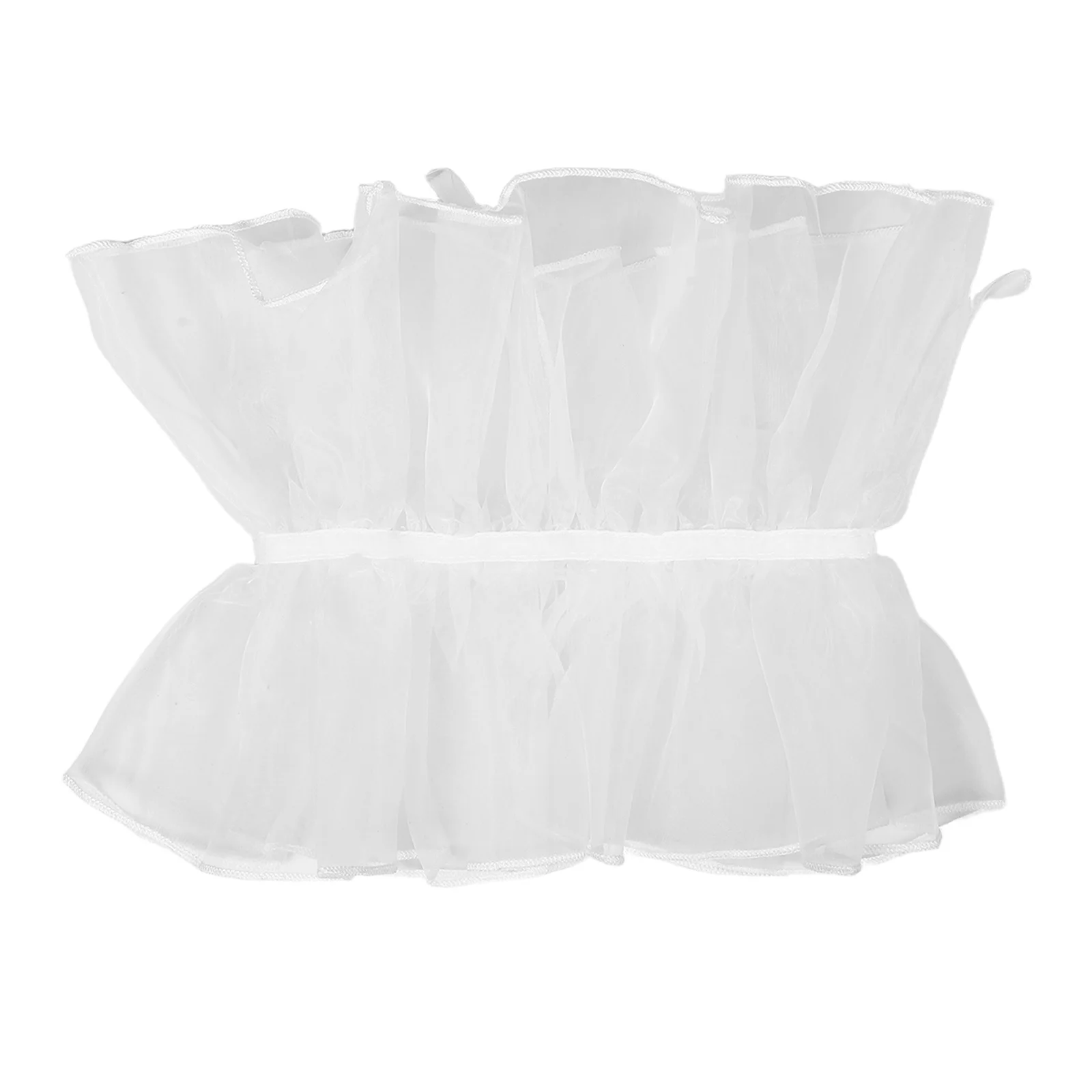 

Lace Ruffled Detachable Collar Multi-Layer Pleated Vintage Court Style Fake Collar for Women Blouse Skirt