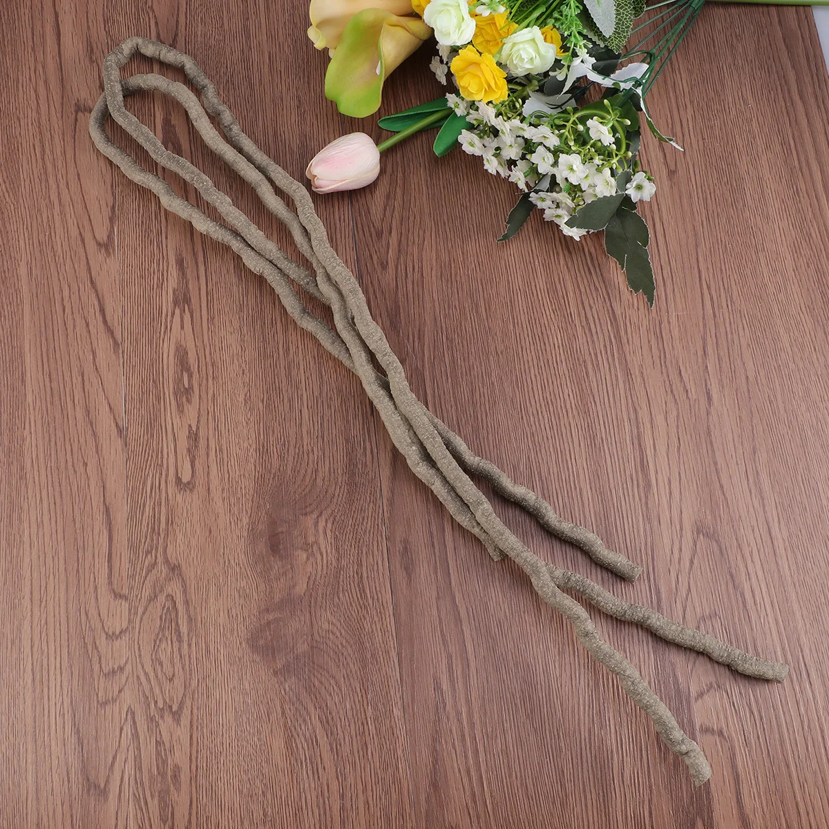 

5pcs 2M 9Mm Artificial Climbing Vine For Reptiles Bendable Decoration Terrarium Lizards Frogs Geckos Suctorial Cup Included Pet