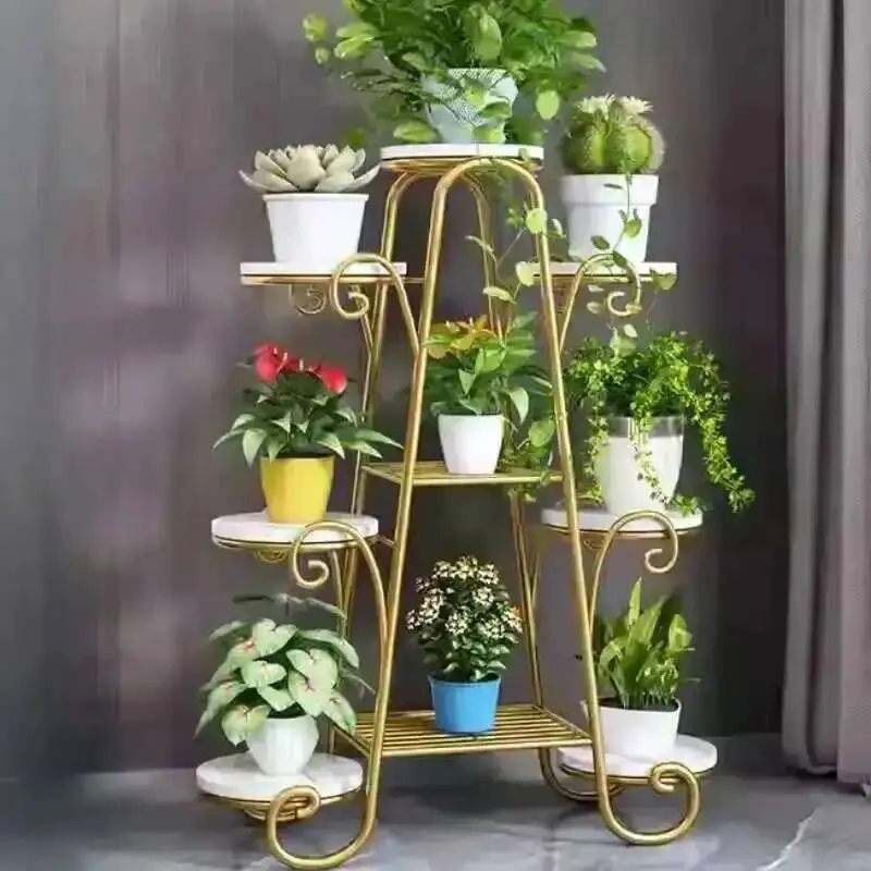 Stand Decorations Accessories Designer Aesthetics Flowers Minimalist Plant Display Shelf Modern Living Room Plantenrek Furniture