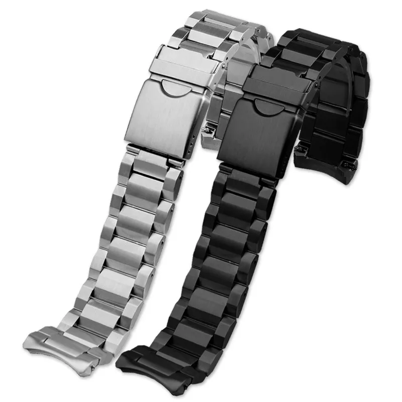 For Tissot T125 Speed Date 1853 Stainless Steel Watch Band 22mm | Replacement Bracelet T125617A|Black Samurai Steel Chain Strap