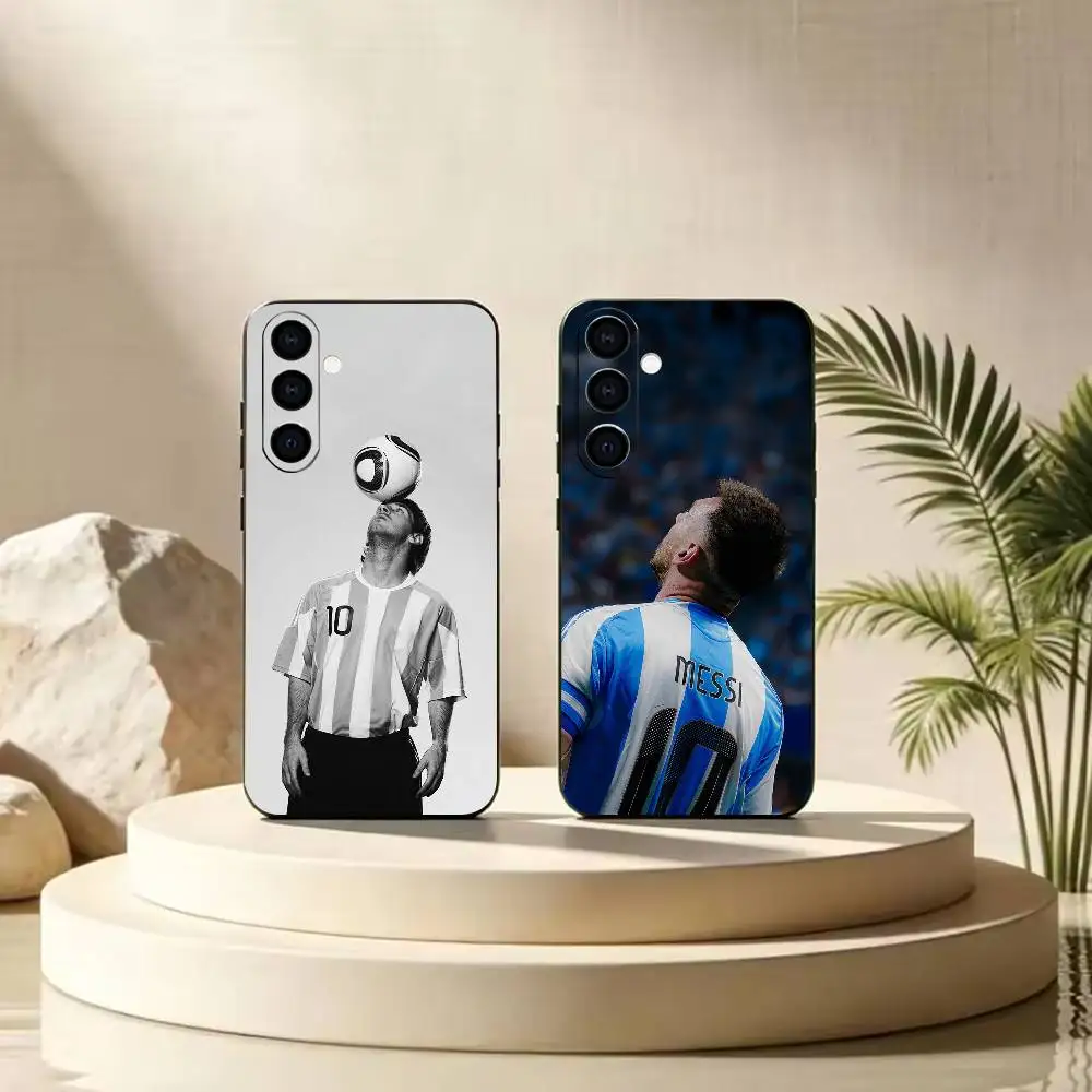 Messi NO.10-L   Black Soft Silicone Phone Case For Samsung Galaxy A71 A72 A73 A51 & Other Related Models