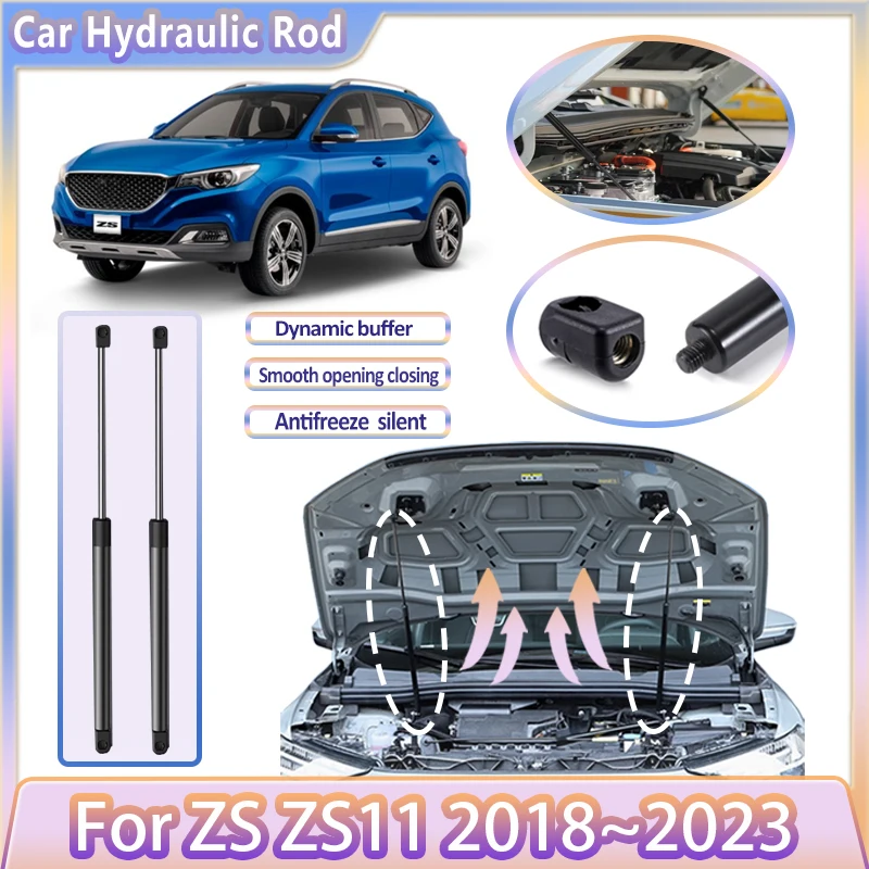 

Car Front Hood Hydraulic Rod For MG ZS ZS11 2018~2023 2021 2022 2023 ZX EZS ZST Engine Support Strut Shock Bar Auto Accessories