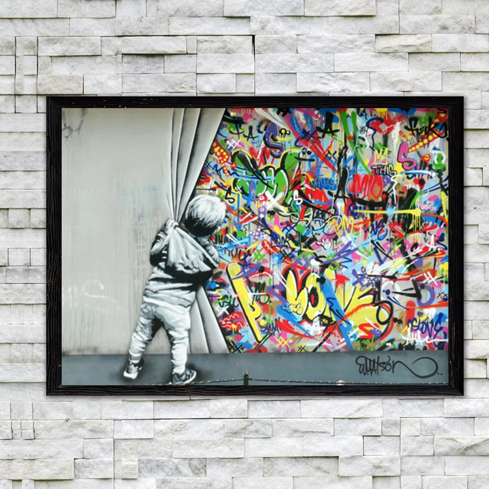 Chłopiec za zasłonami Graffiti – обзор и цена Home Decor Za