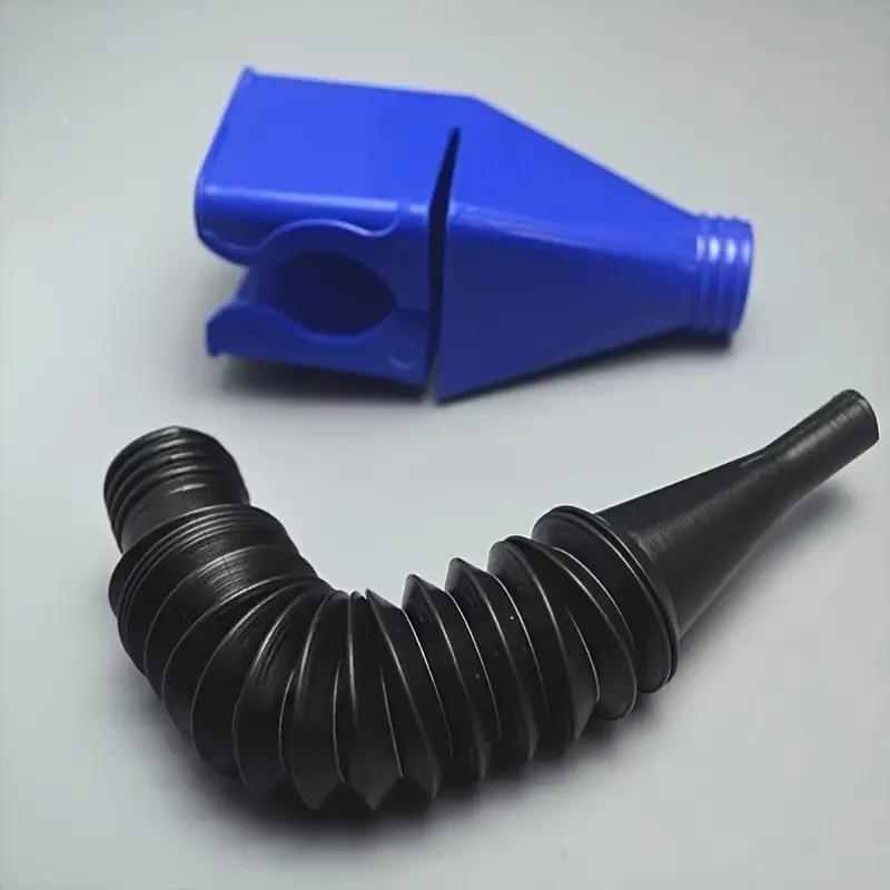 Foldable Oil Funnel - Portable Telescopic Quick-Connect Nozzle, ABS Durable for Cars, Trucks, Hands-Free Pouring