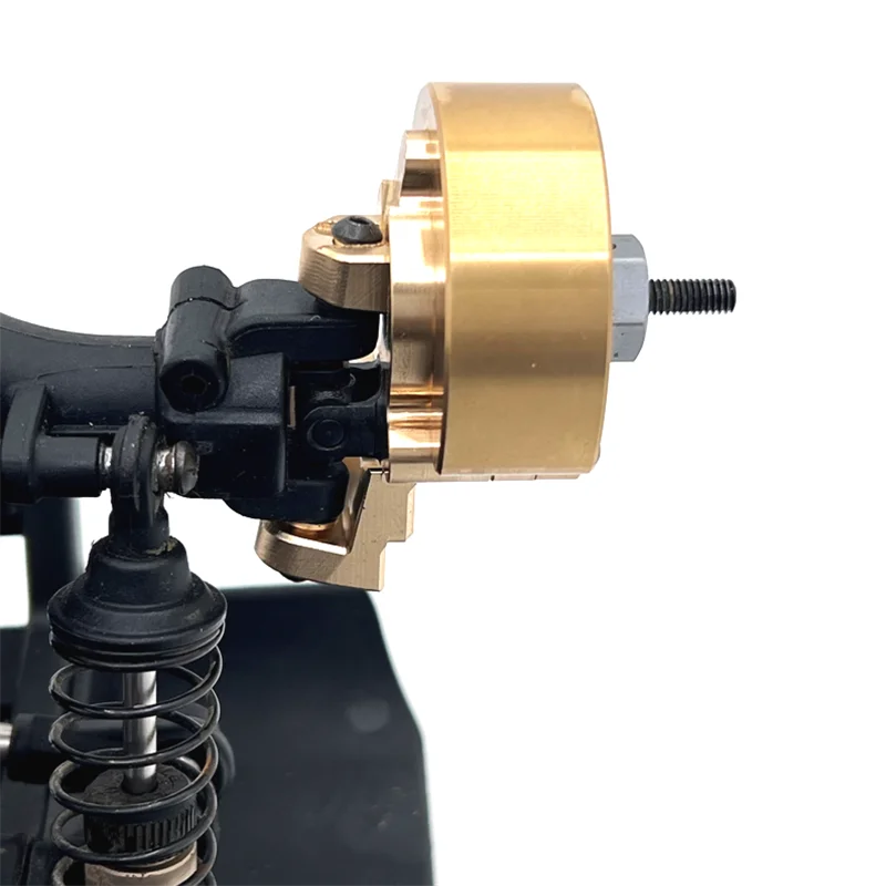 Zdalnie sterowany samochód metalowy akcesoria modernizacyjne mosiężna osłona przedniej osi pasuje do YK 1/10 YK4106 YK4107 RC Car Parts