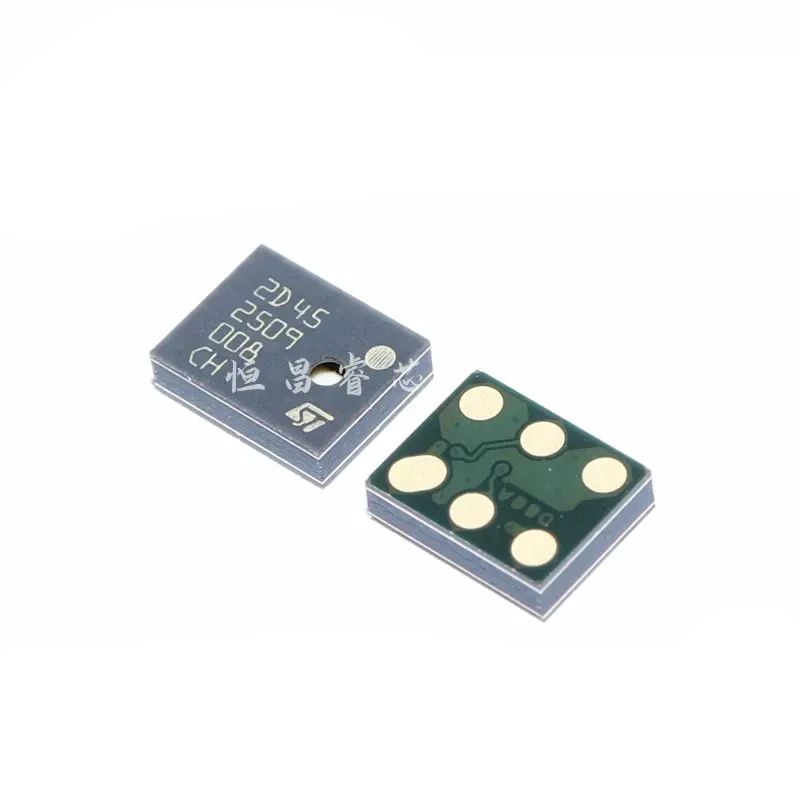5PCS MP45DT02 MP45DT02TR silkscreen 2D45 new original 6HLGA digital microphone chip