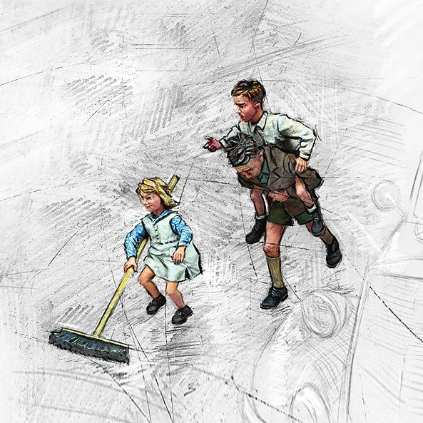 

1/35 Resin Soldier model kits figure colorless and self-assembled A-2036