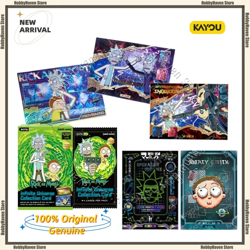In Stock‌ ‌Kayou Rick and Morty Infinite Universe Collectible Cards Star Edition Vol.1 Official Authentic Collectible Card Gift
