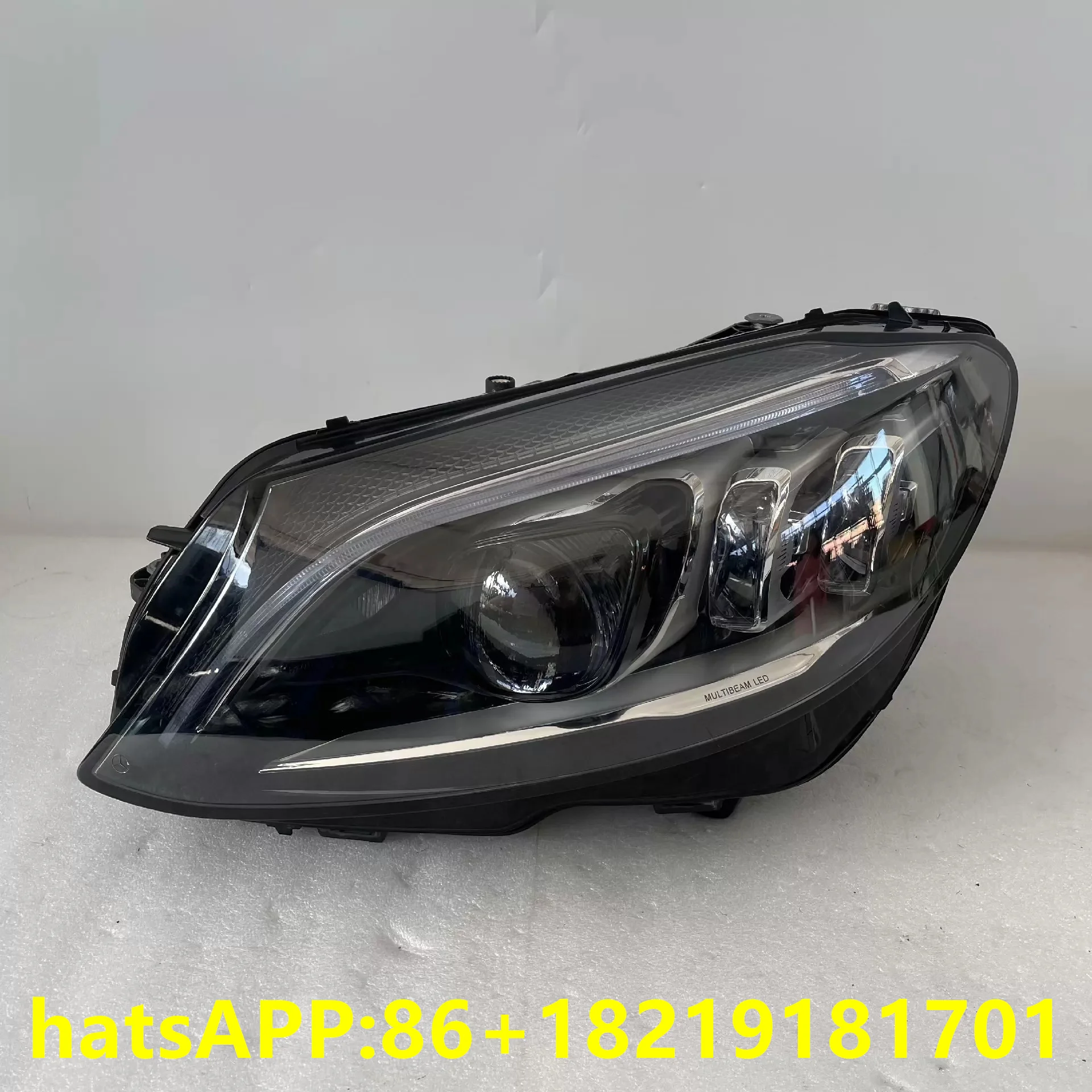 

1 шт. для фар Mercedes-Benz W205 2019-2021 C-класса, светодиодная геометрическая многолучевая фара, версия для ЕС