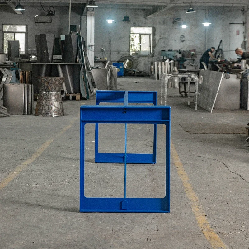 طاولة طعام من الفولاذ الكربوني الصلب، طاولة قدم معدنية، حامل ساق، حجم اللون