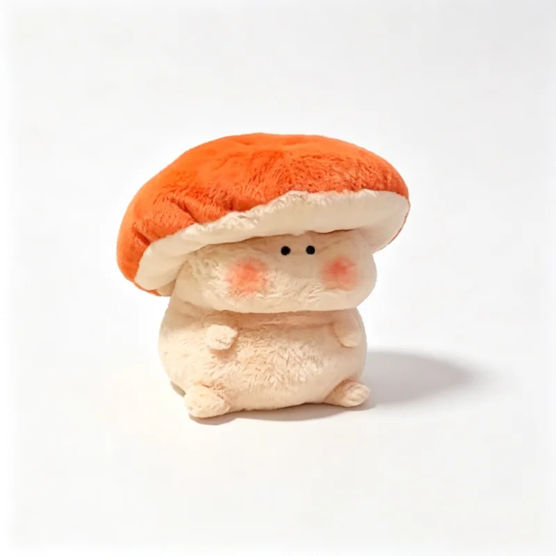 Mushroom Plush Doll Cute Mushroom Plush Doll Soft Pp Cotton Stuffed Toy For Desk Decor Birthday Gift For Girls Kids
