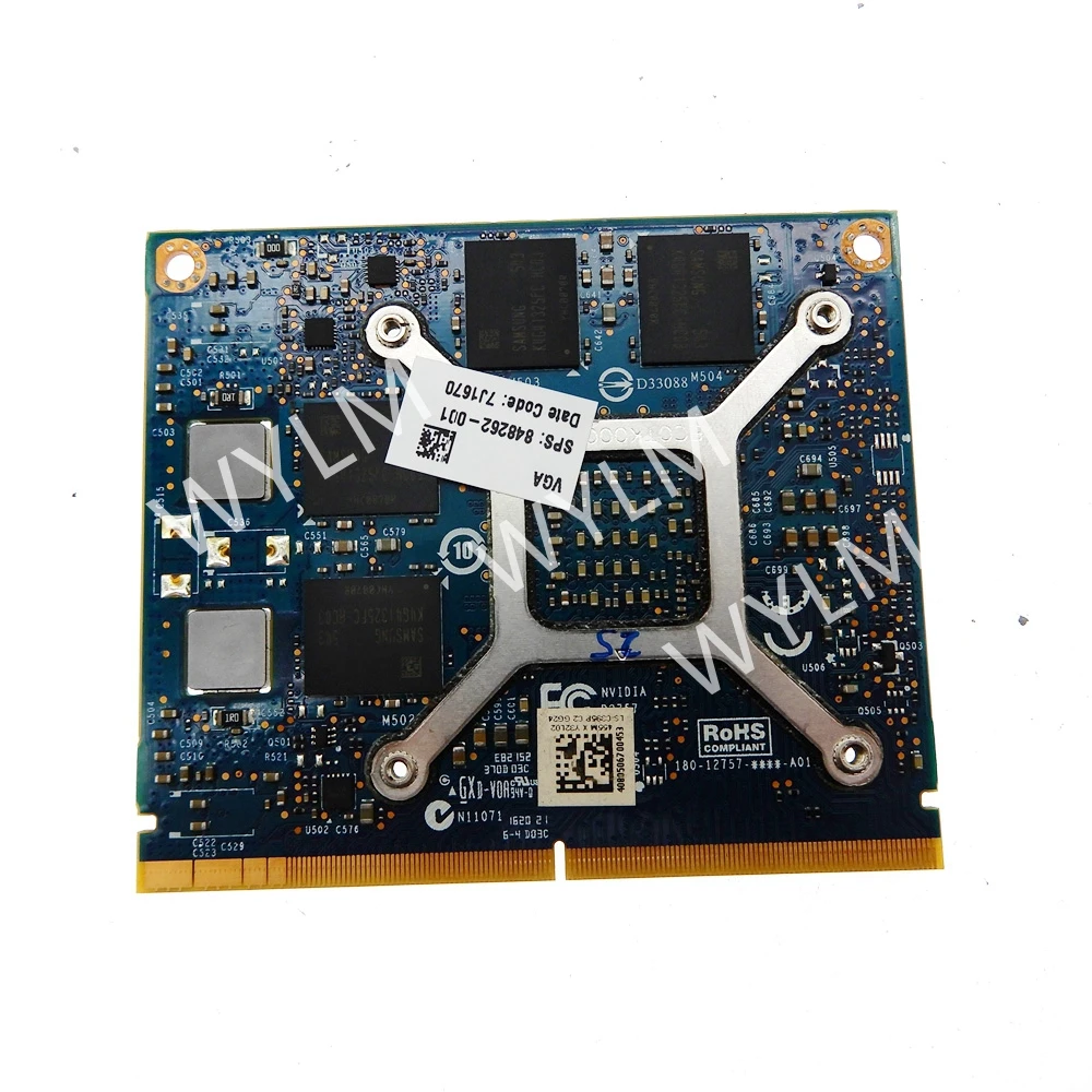 LS-C395P Video Graphics Card  For HP ZBOOK 15-G3 15 G3 Nvidia Quadro M1000M Video Graphics Card N16P-Q3-A2