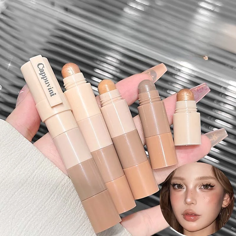 Contour Highlighter Stick Multifunctional Design for Nose Shadow Under Eye and Facial Shaping Daily Beauty Cosmetics