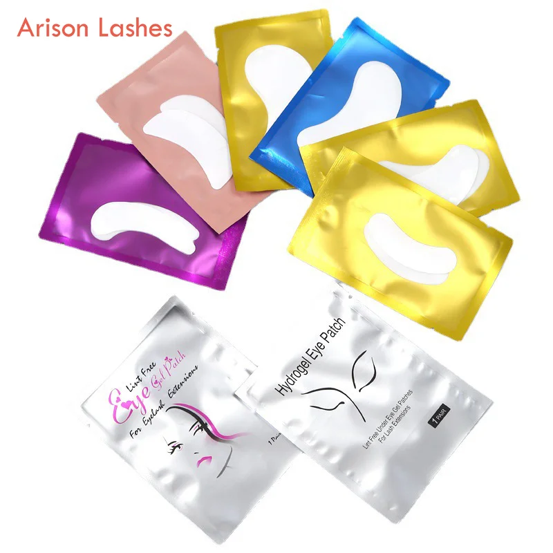 100pairs Eyelash Extension Paper Patches 7 Color Eyelash Under Eye Pads Grafted Eye Stickers Eye Paper Patches Tips Sticker