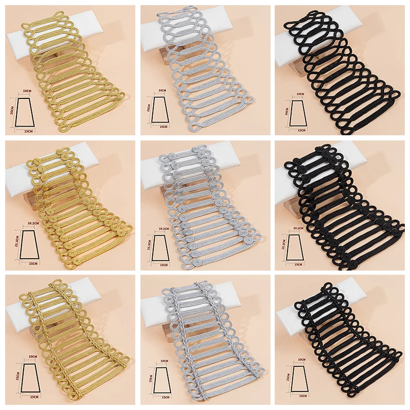 الباروك موحدة اكسسوارات الديكور تأثيري فستان موحد عقدة الدرج زر التطريز زين خياطة على بقع