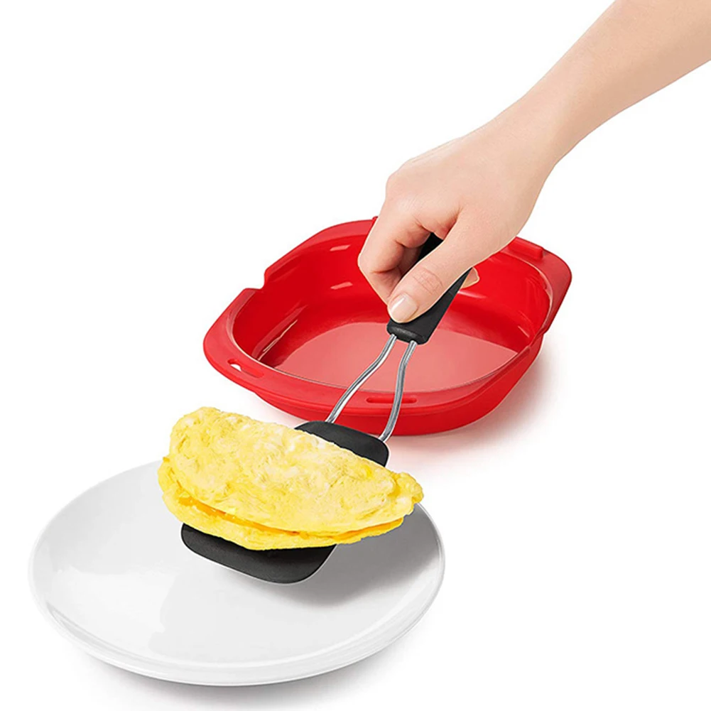 Microwave Oven Silicone Omelette Mold Cooking Accessories Silicone Omelette Maker Egg Pancake Mold for Egg Mcmuffins