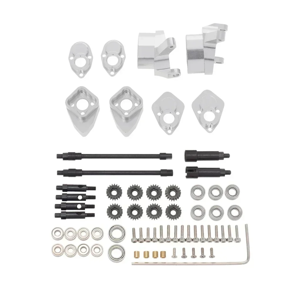 ชุดอัพเกรดเพลาหน้าและหลังแบบพอร์ทัลยกสูง สำหรับ Axial SCX24 90081 C10 JE EP