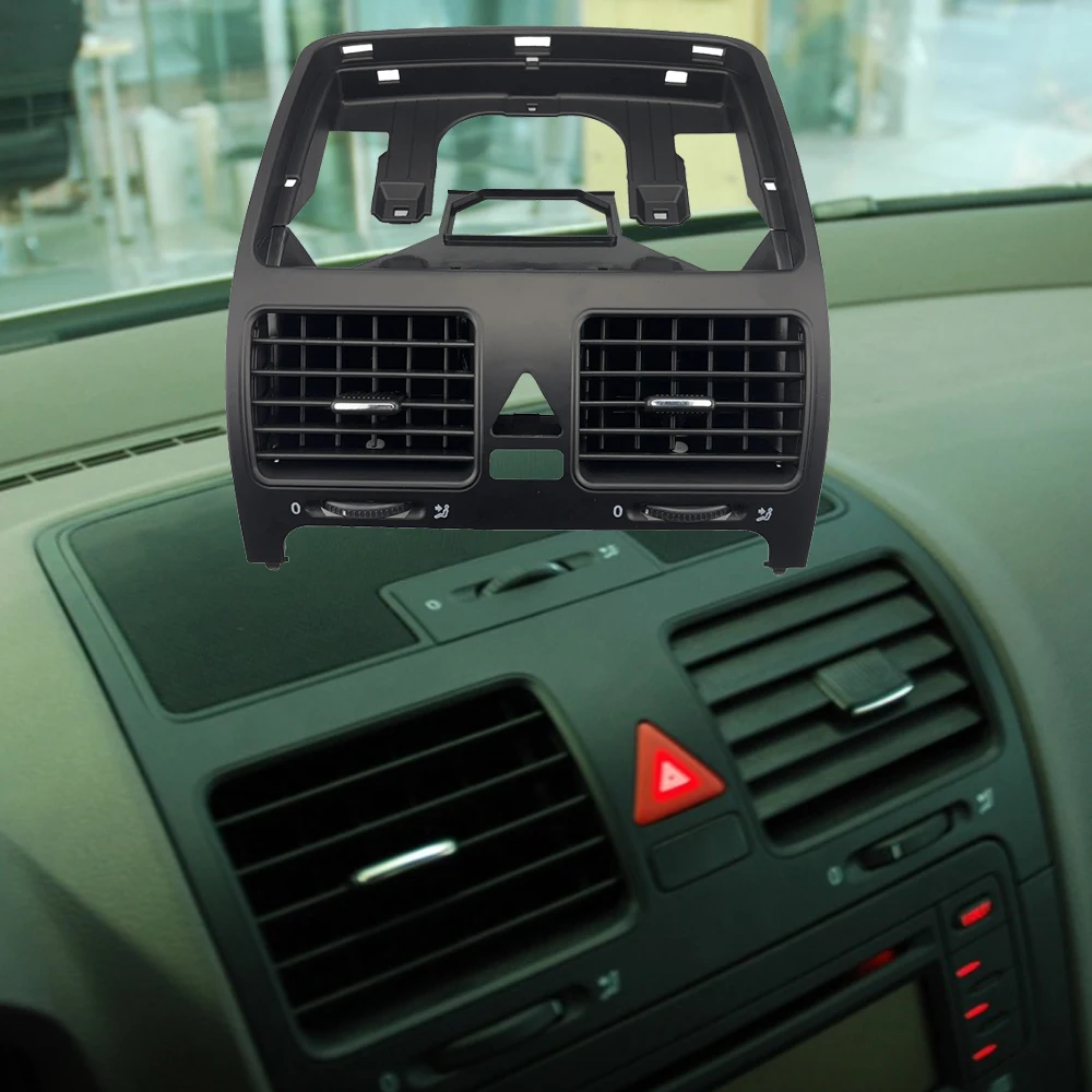 OEM 1K0 819 735 Center Air Vent Replacement for VW GOLF MK5 2004-2009 VW JETTA MK5 2006-2011 VW RABBIT Dashboard Center Air Vent
