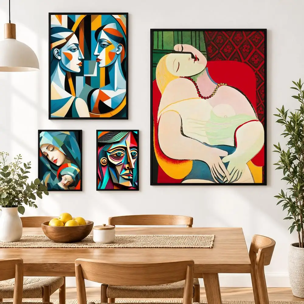 Picasso Poster Waterproof HD Modern Peel And Stick Wall Decor Living Room Dorm Garage