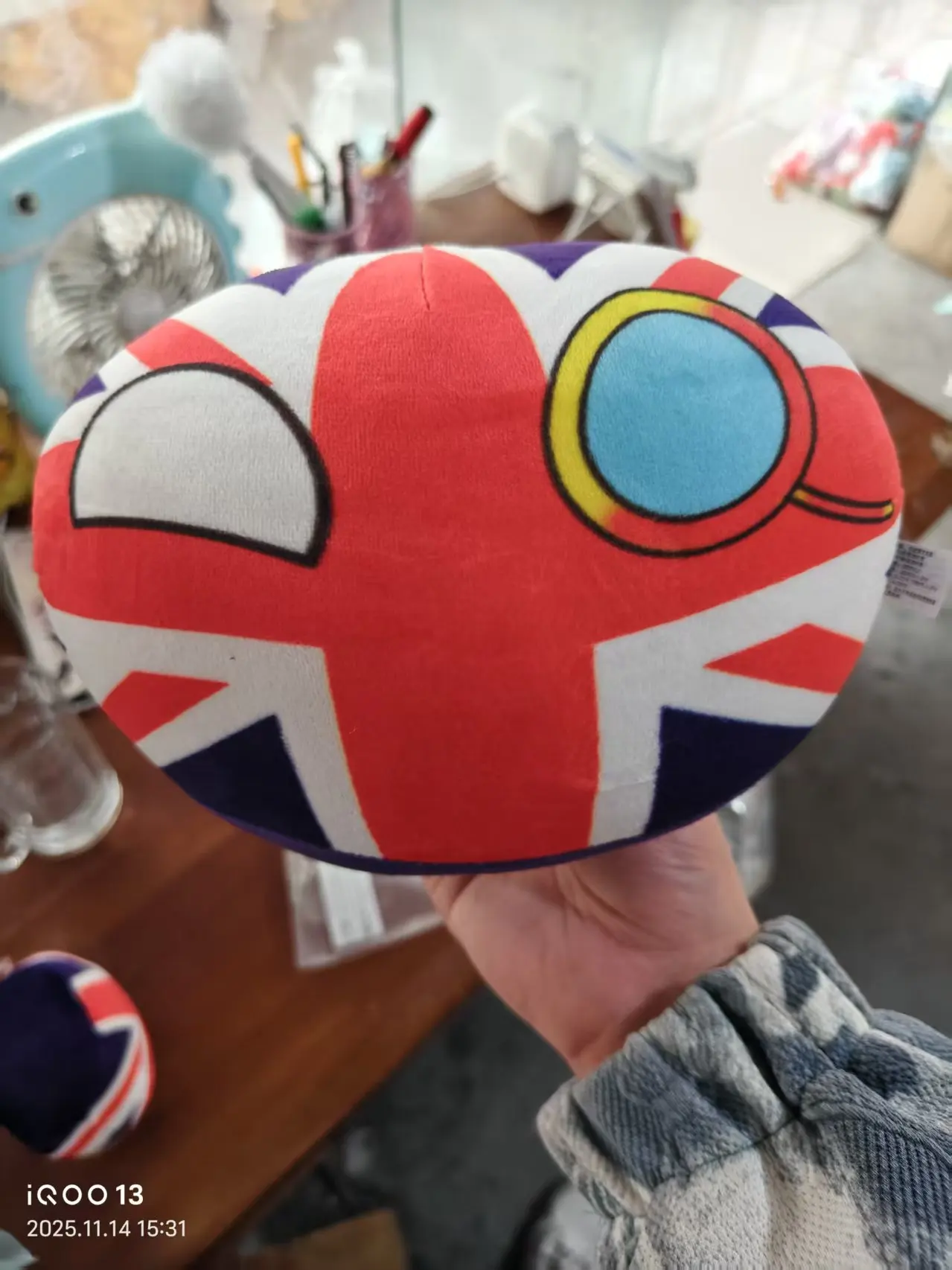 Bola de Polonia, almohada de bola británica, mercancía de Anime, muñeca Cos, juguete de peluche, colgante, bola nacional