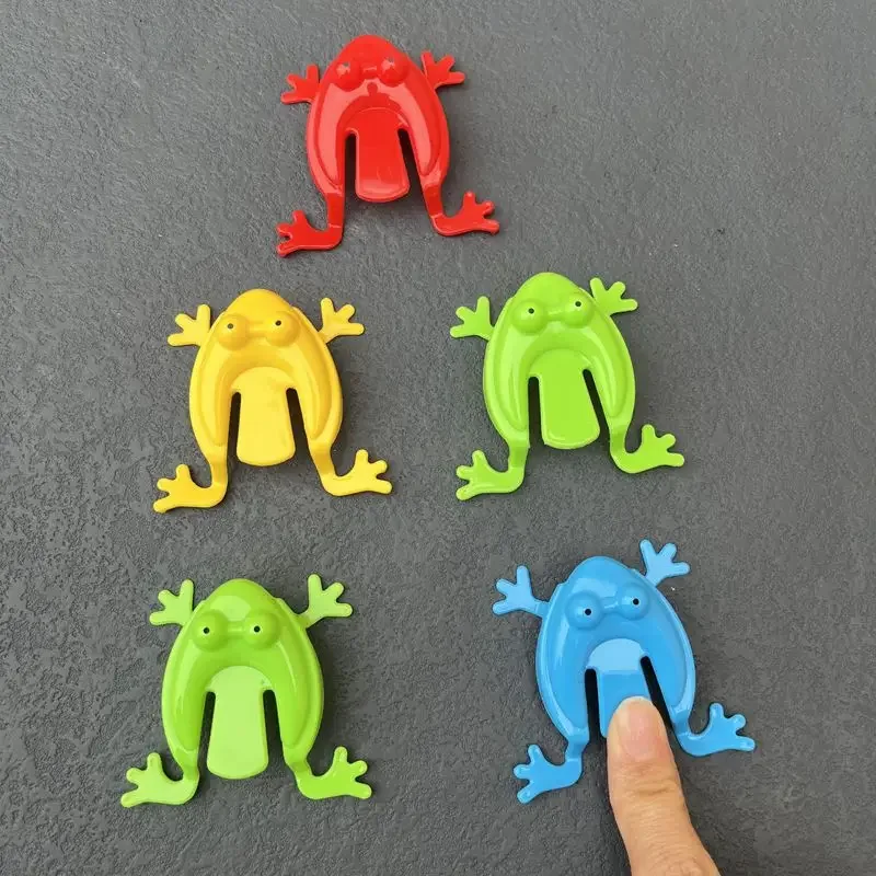 10/100Pcs Mini Candy Color Jumping Leap Frog Bounce Fidget Children Classic Toy Stress Reliever Kids Birthday Party Favors Prize