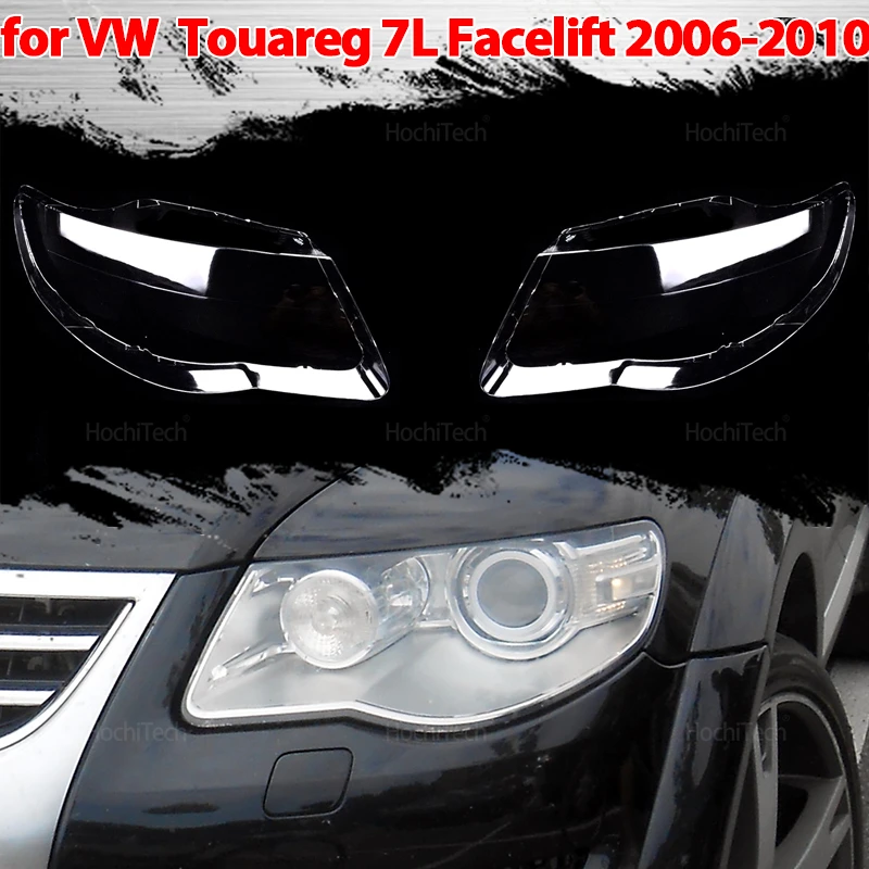 

Car Front Clear Headlight Cover for Volkswagen VW Touareg 7L 2006-2010 Auto Glass Lens Case Head Light Caps Lampshade Shell