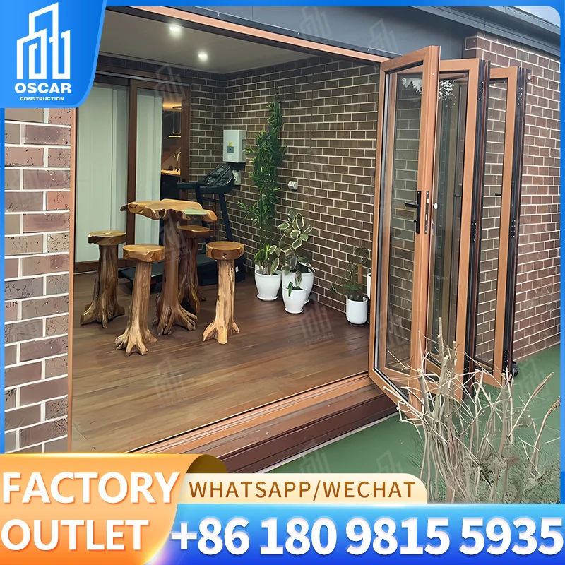 

Customizable High Function Double Folding Door for Office Spaces in US Factory Direct Bifold Door