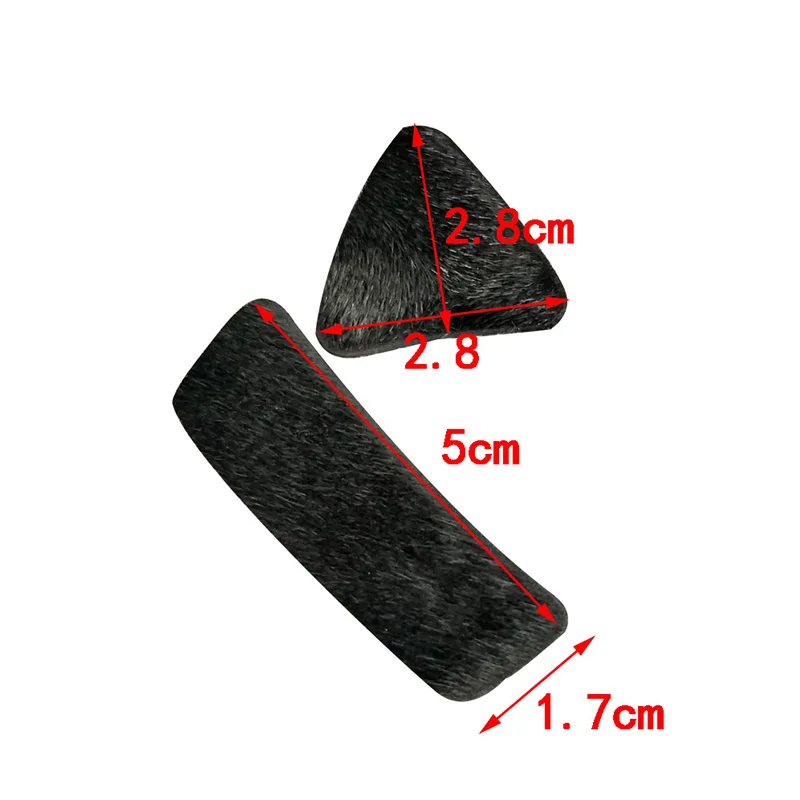 1Pair Fur Arrow Rest Self-adhesive Natural Fur Fit Recurve Bow for Outdoor Camping Archery Hunting Training Shooting Accessories - Image 3