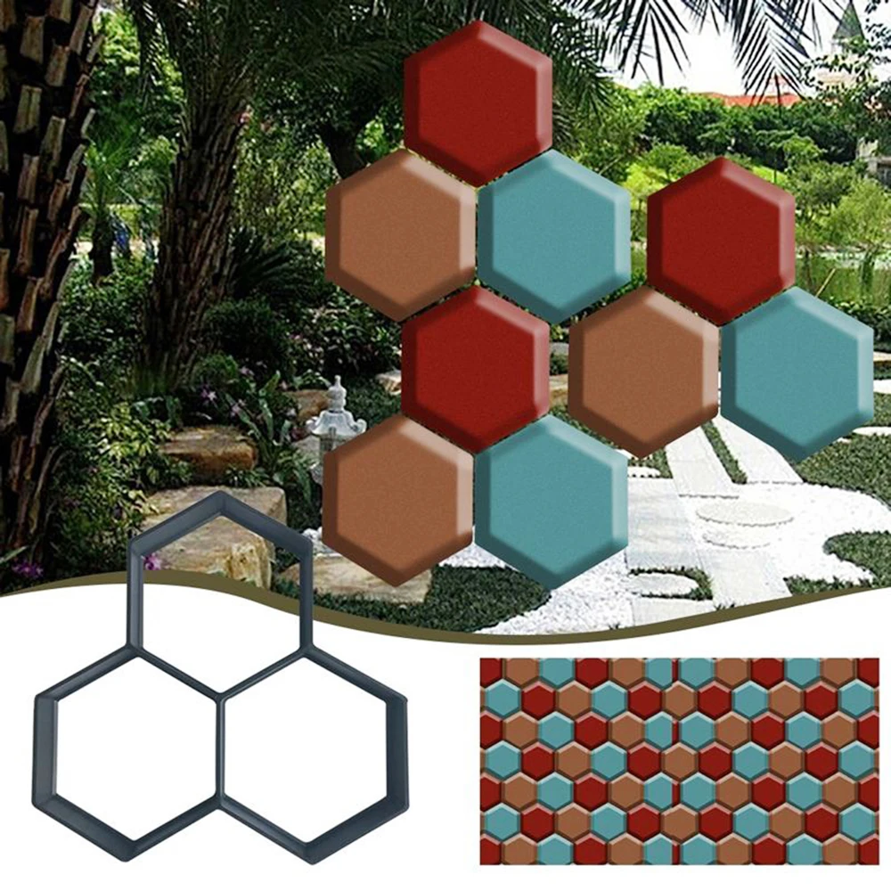 oem Home Garden Floor Road DIY Cement floor mold Floor tile courtyard garden embossed printing garden landscape parking lot pavi