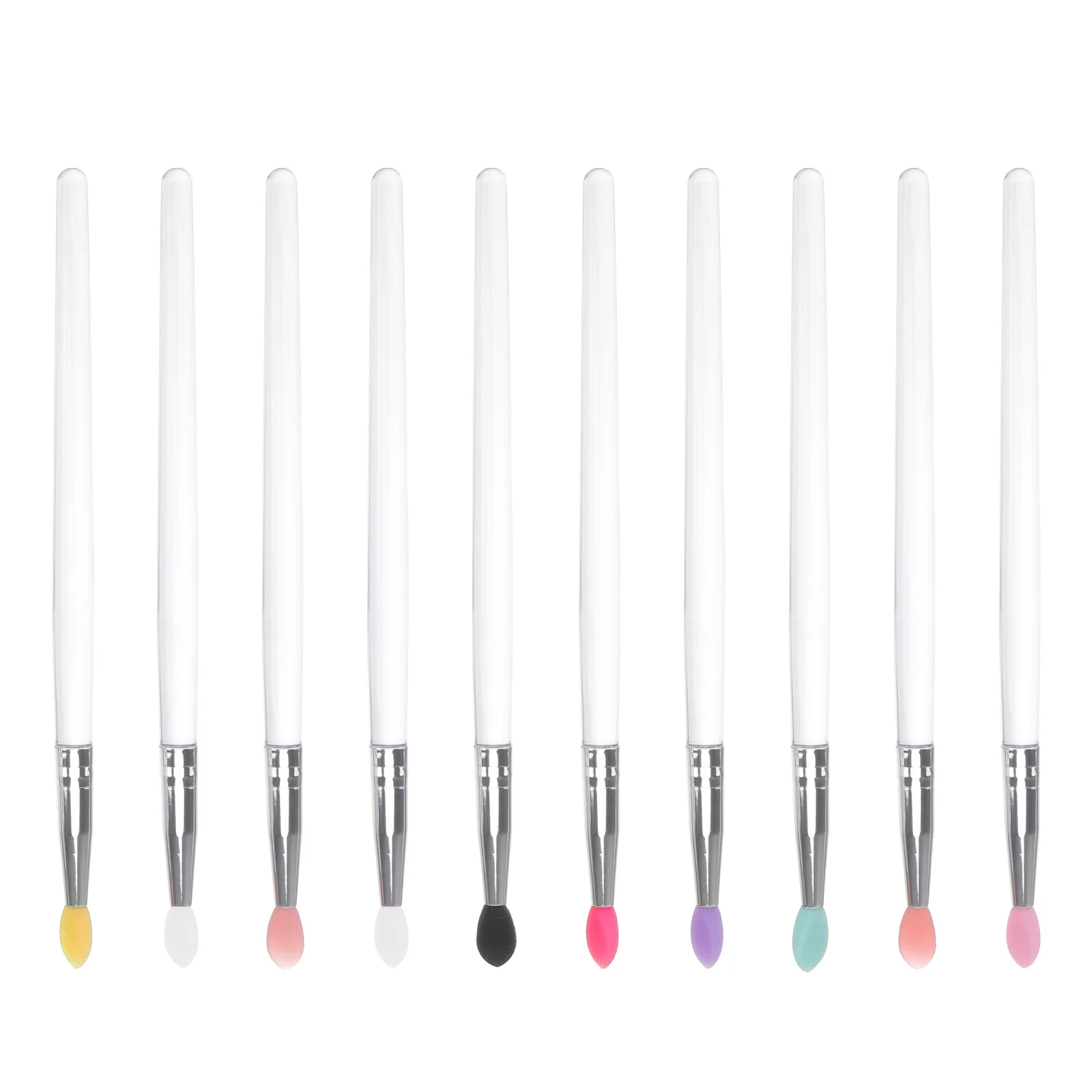Juego de brochas para sombra de ojos, 10 Uds., brochas de maquillaje Premium portátiles, herramienta de maquillaje de ojos ligera y cómoda para viajes, fiestas, uso diario