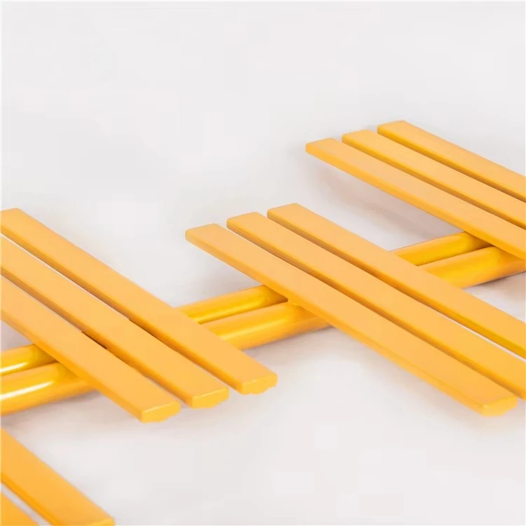 Yellow trapezoidal electric towel rack, electric bathroom radiator, wall-mounted towel heater dryer, home hotel
