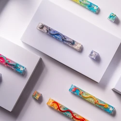 Five Elemental Dragons Artisan Keycap Resin 6.25U Spacebar 1U ESC Custom Personalized KeyCap for Mechanical Keyboard Accessories