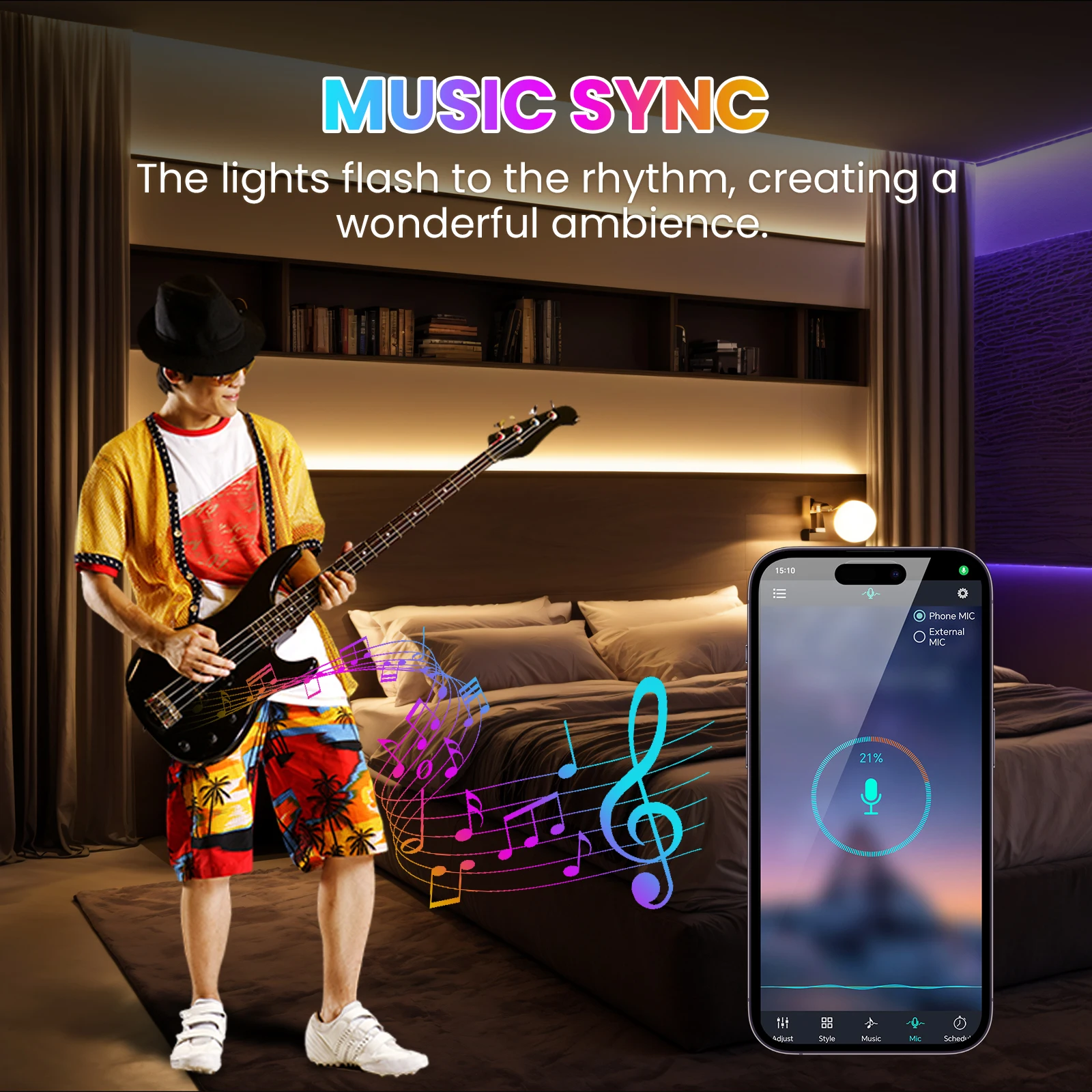 24V Smart Bluetooth Outdoor RGB LED Strip SMD3535 With 44Keys Remote EU/US/UK/AU Plug 15M 30M 60M RGB LED String Christmas Decor