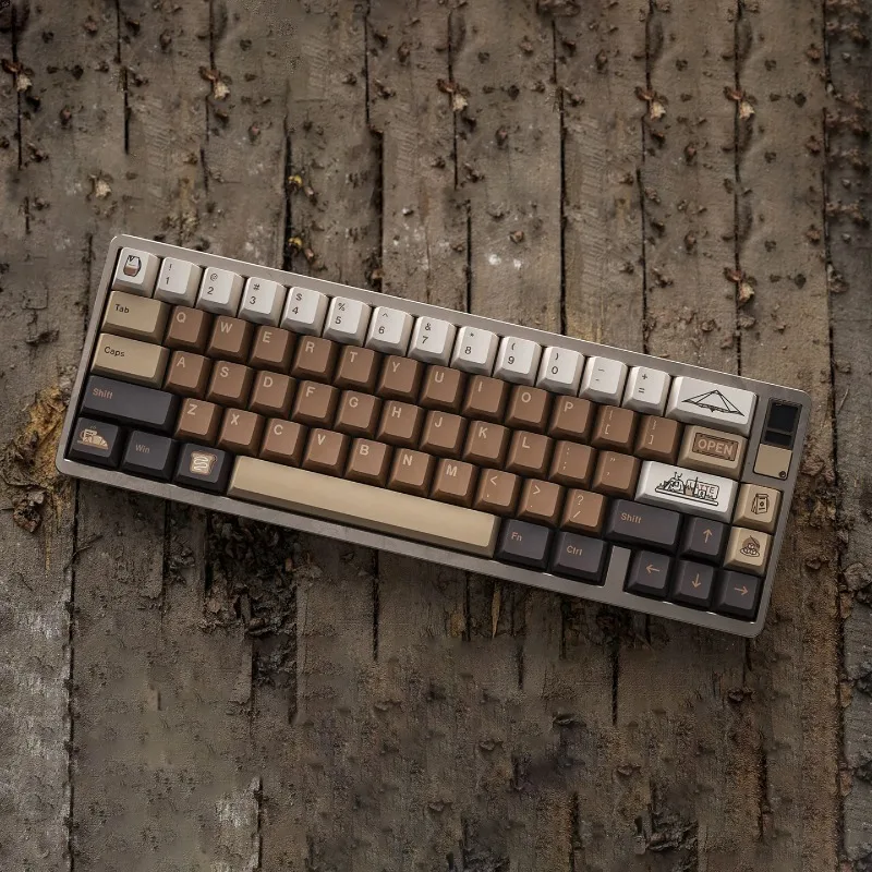 

Coffee Latte Theme Keycaps Set Customized PBT Sublimation Cherry Profile Keyboard Caps for Mechanical Keyboard Accessories Gift