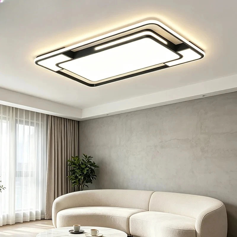 Modern LED ceiling lamp home living room decoration glossy ceiling chandelier