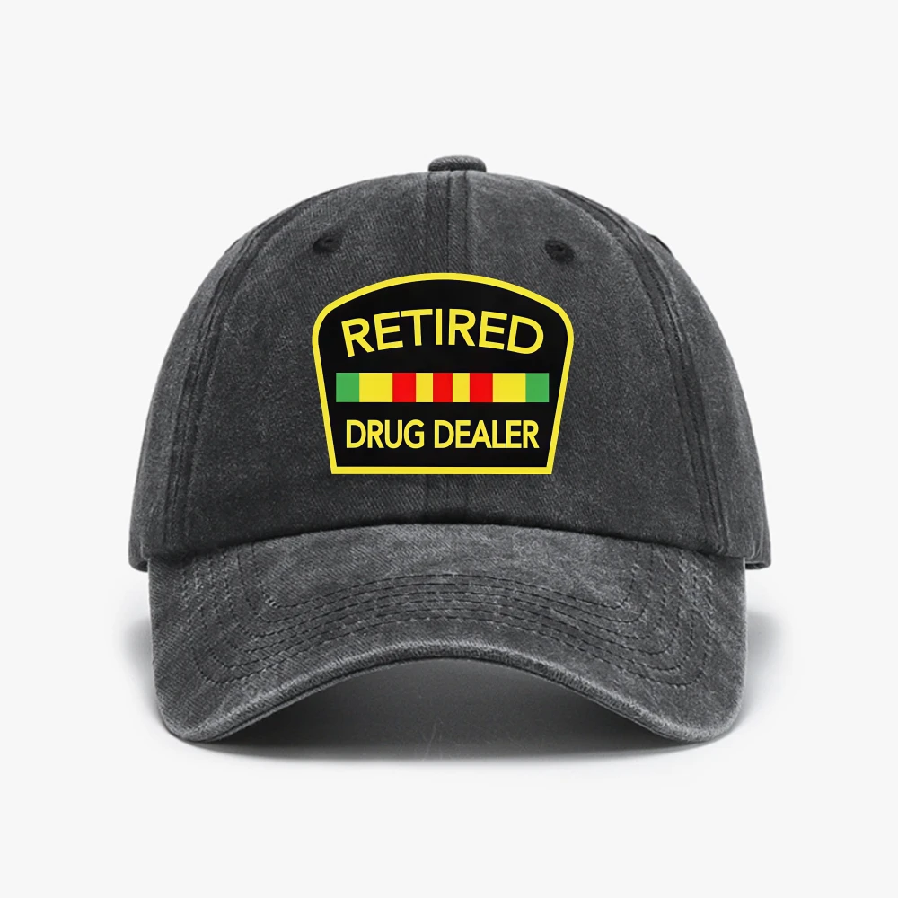 Retired Drug Dealer Baseball Cap Fashion Adjustable outdoors sunhat Soft Top hats For Men
