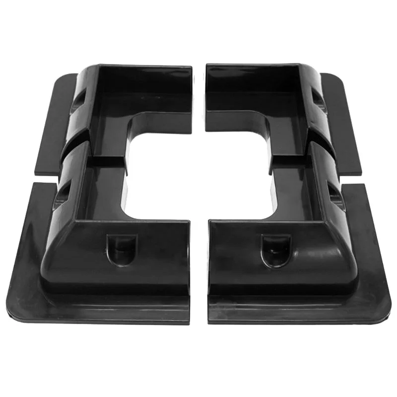 Customer Favorite 4Pcs RV Solar Panel Mounting Brackets Black Drill-Free Corner Bracket Support For RV Boat Caravans