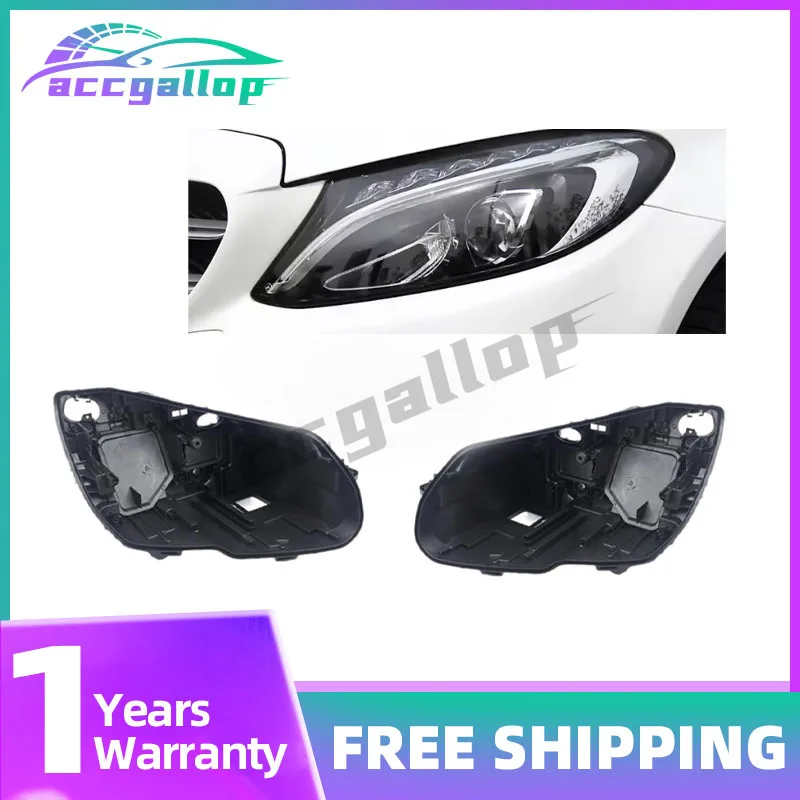 

База фары для Mercedes-Benz C-Class W205 2015 2016 2017 2018, дом для фар автомобиля, задняя база, передняя авто, задняя фара, дом