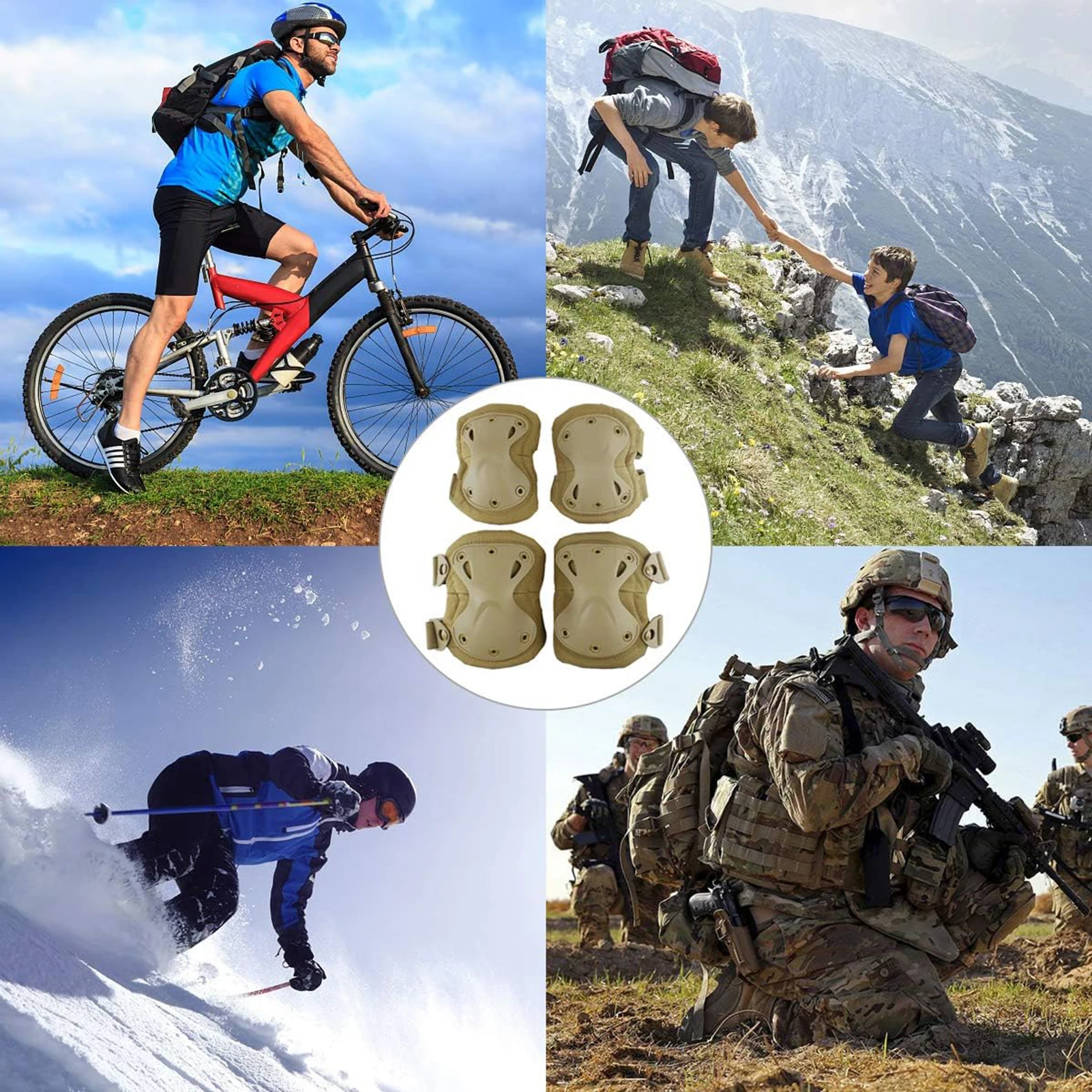 

Professional Thicken Knee Pads Ergonomic Design Protective Knee Pads for Cycling Skating Bike Scooter