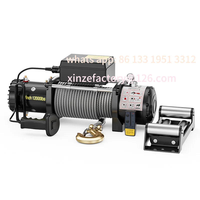 

12v24v electric winch trailer traction motor winch self-rescue off-road vehicle electric