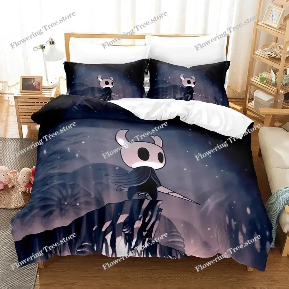 

Anime Game Hollow Knight Bedding Set Duvet Cover Bed Set Quilt Cover Pillowcase Comforter king Queen Size Boys Adult Bedding Set