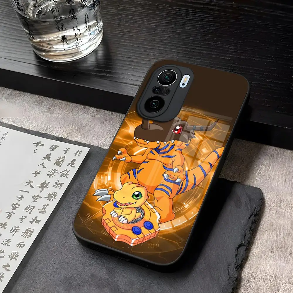 Digimon Anime Phone Case Tempered Glass for Redmi 13 13c 12c 12 Note 13 Pro Plus 11 12 Pro 10 11s 12s Cover