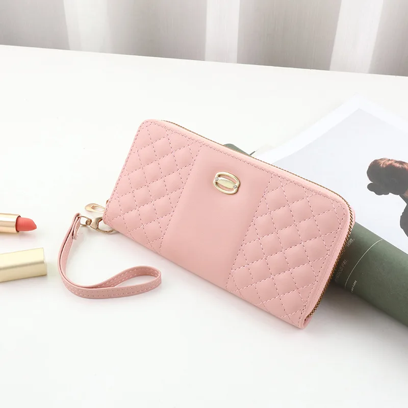 

Women's Wallet 2022 New Long Three-fold Multi-card Position Clutch Female Multi-function Coin Purse Card Holder